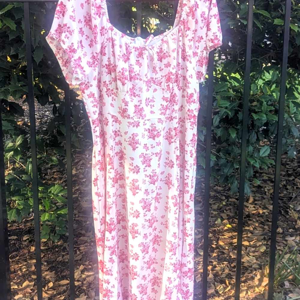 Short sleeve summer maxi dress